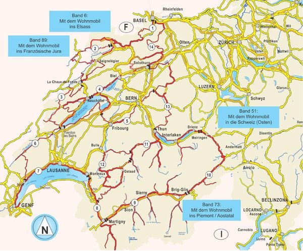 Produktbild: Mit dem Wohnmobil in die Schweiz