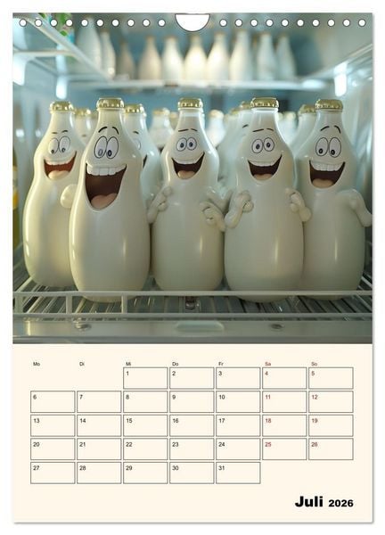 Produktbild: Nachts im K&uuml;hlschrank (Wandkalender 2026 DIN A4 hoch), CALVENDO Monatskalender