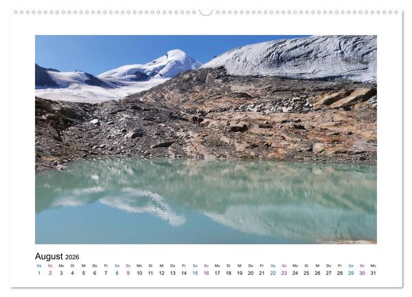 Produktbild: Perlen im Saastal Wallis Schweiz (Wandkalender 2026 DIN A2 quer), CALVENDO Monatskalender
