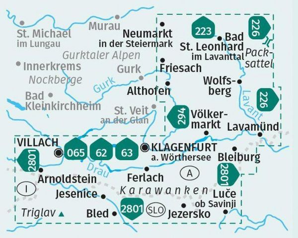 Produktbild: KOMPASS Wanderkarten-Set 218 Panoramaweg S&uuml;dalpen (2 Karten) 1:25.000