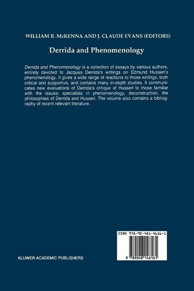 Produktbild: Derrida and Phenomenology