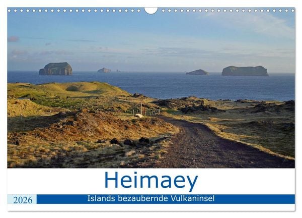 Heimaey - Islands bezaubernde Vulkaninsel (Wandkalender 2026 DIN A3 quer), CALVENDO Monatskalender