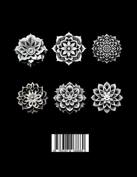 Produktbild: Schwarzes &bdquo;Mandala Malbuch f&uuml;r Erwachsene&ldquo;.