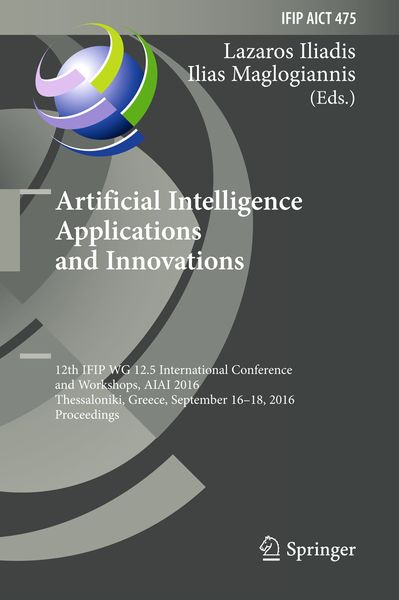 Produktbild: Artificial Intelligence Applications and Innovations
