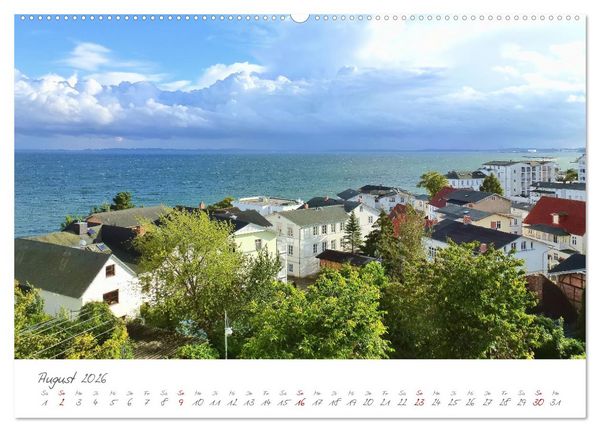 Produktbild: Mein Sassnitz - Hafenstadt und Erholungsort an der Kreidek&uuml;ste von R&uuml;gen (hochwertiger Premium Wandkalender 2026 DIN A2 quer), Kunstdruck in Hochglanz