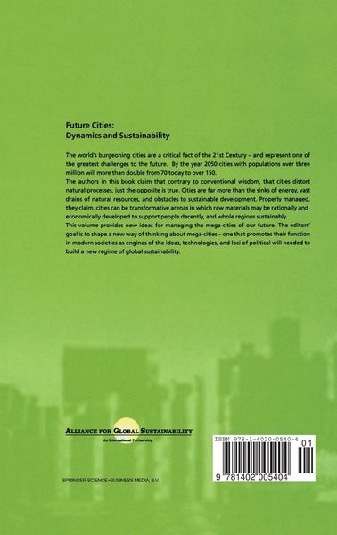 Produktbild: Future Cities: Dynamics and Sustainability
