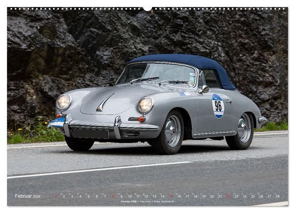 Produktbild: Classic Cars auf Passstrassen 2026 (hochwertiger Premium Wandkalender 2026 DIN A2 quer), Kunstdruck in Hochglanz