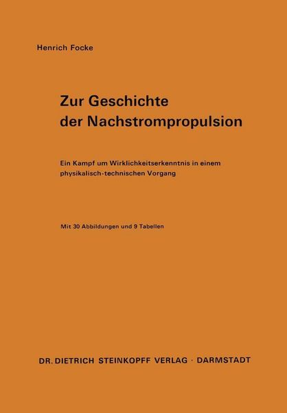 Produktbild: Zur Geschichte der Nachstrompropulsion