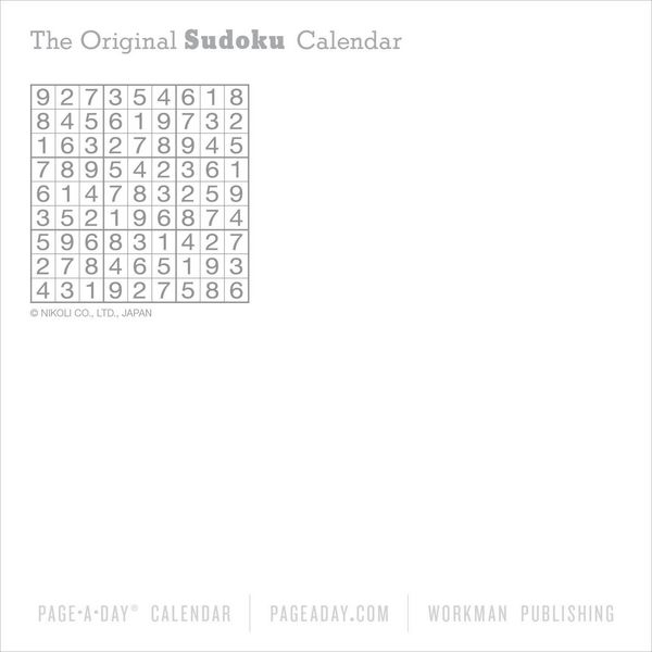 Produktbild: Original Sudoku Page-A-Day(r) Calendar 2027