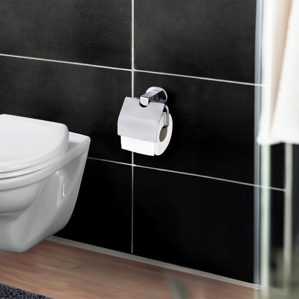 Produktbild: UV-Loc&reg; Toilettenpapierhalter mit Deckel Mod. Maribor, Befestigen ohne Bohren