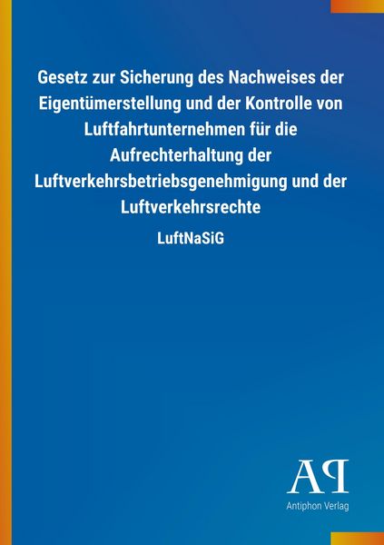Produktbild: Gesetz zur Sicherung des Nachweises der Eigent&uuml;merstellung u