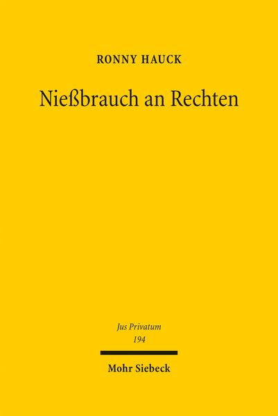 Produktbild: Nie&szlig;brauch an Rechten