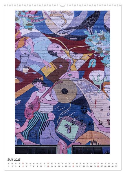 Produktbild: Kunst an Hausw&auml;nden (hochwertiger Premium Wandkalender 2026 DIN A2 hoch), Kunstdruck in Hochglanz