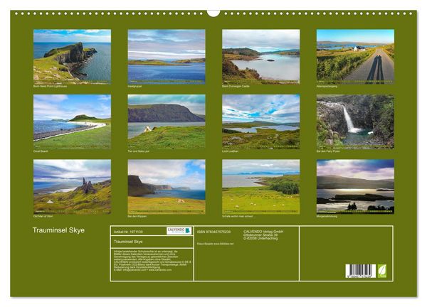 Produktbild: Trauminsel Skye (Wandkalender 2026 DIN A2 quer), CALVENDO Monatskalender