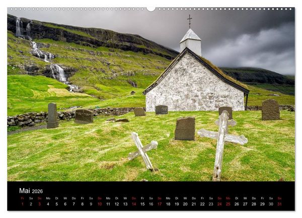 Produktbild: Wunderbare F&auml;r&ouml;er Inseln (hochwertiger Premium Wandkalender 2026 DIN A2 quer), Kunstdruck in Hochglanz