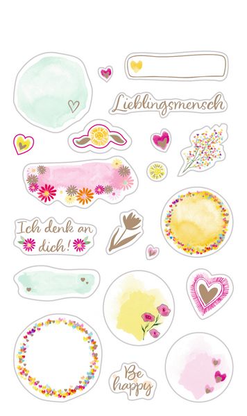 Produktbild: Stickerbogen mit 100 Stickern