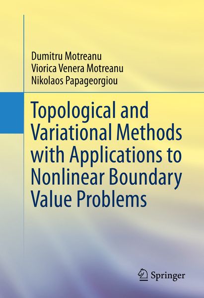 Produktbild: Topological and Variational Methods with Applications to Nonlinear Boundary Value Problems