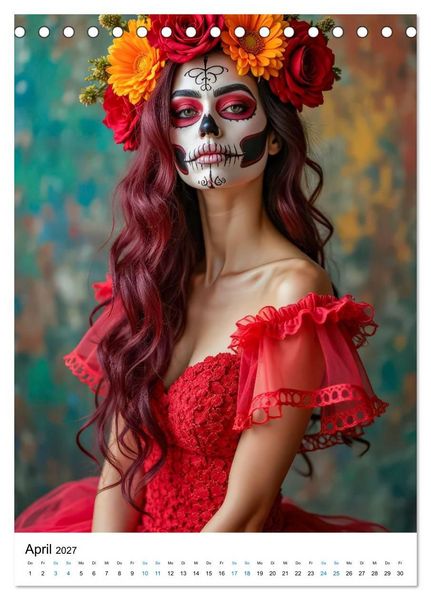 Produktbild: La Catrina - Poesie der Verg&auml;nglichkeit (Tischkalender 2027 DIN A5 hoch), CALVENDO Monatskalender