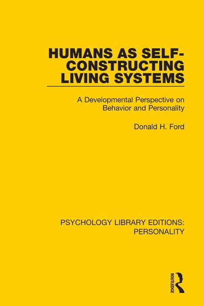 Produktbild: Humans as Self-Constructing Living Systems