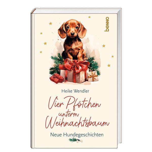 Vier Pfötchen unterm Weihnachtsbaum, Gebundene Ausgabe von Heike Wendler, St. Benno, 9783746268316