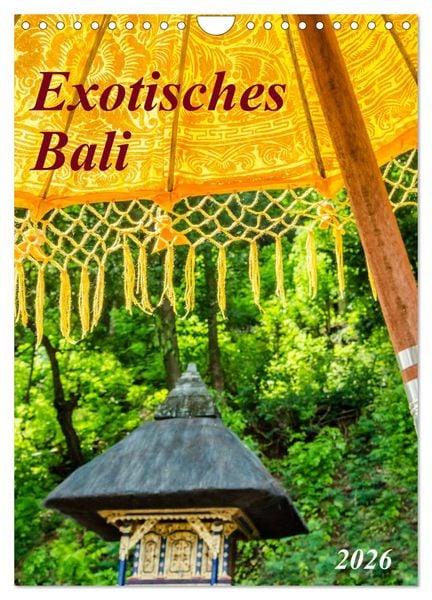 Produktbild: Exotisches Bali (Wandkalender 2026 DIN A4 hoch), CALVENDO Monatskalender