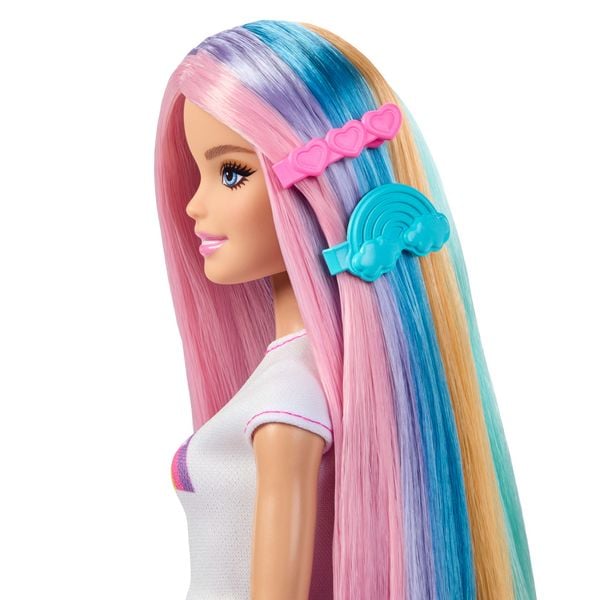 Produktbild: Barbie Haarspiel Puppe Regenbogen Glitzer