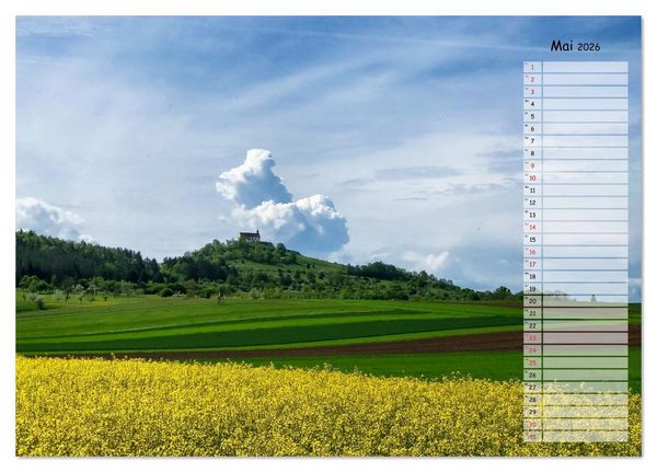 Produktbild: Rund um die Wurmlinger Kapelle (Tischkalender 2026 DIN A5 quer), CALVENDO Monatskalender