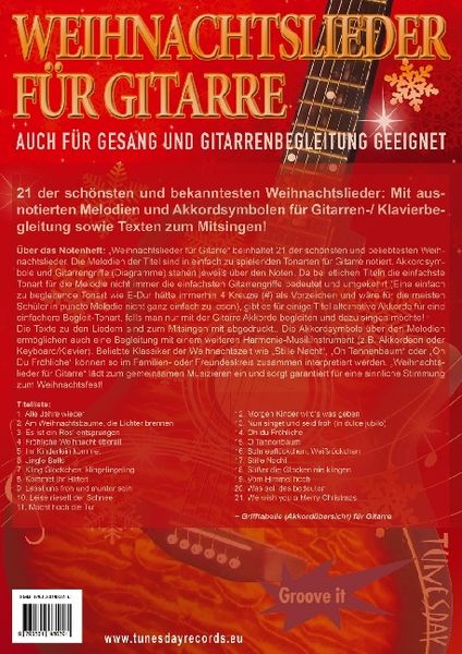 Produktbild: Weihnachtslieder f&uuml;r Gitarre