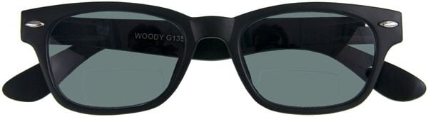 Produktbild: Lesebrille WOODY SUN-BI, schwarz, +3.00 dpt mit Etui