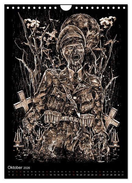 Produktbild: BLOODBOY/WAR ILLUSTRATION (Wandkalender 2026 DIN A4 hoch), CALVENDO Monatskalender