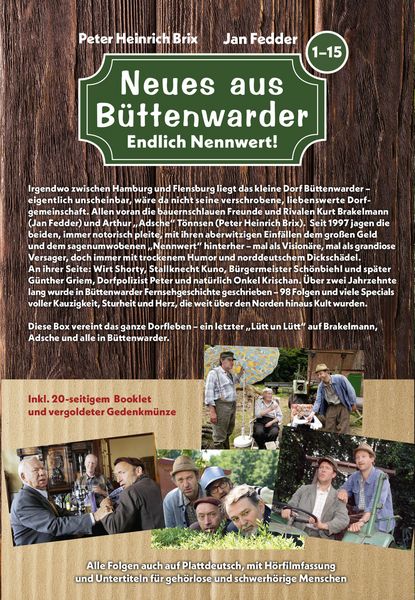 Produktbild: Neues aus B&uuml;ttenwarder - Endlich Nennwert! (Die komplette Serie inkl. vergoldeter Gedenkm&uuml;nze) [29 DVDs]