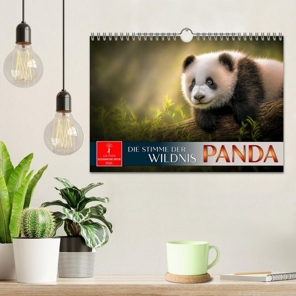 Produktbild: Panda - die Stimme der Wildnis (Wandkalender 2026 DIN A4 quer), CALVENDO Monatskalender