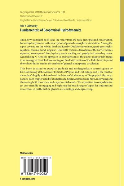 Produktbild: Fundamentals of Geophysical Hydrodynamics