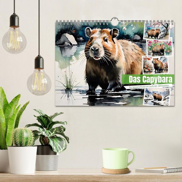 Produktbild: Das Capybara (Wandkalender 2026 DIN A4 quer), CALVENDO Monatskalender