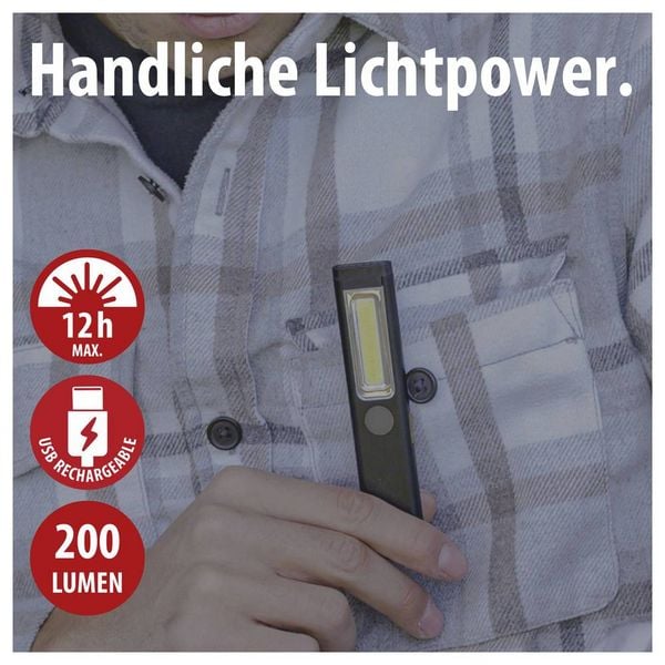 Produktbild: Brennenstuhl LED Handlampe, Arbeitsleuchte PL 200 AC 1175590100