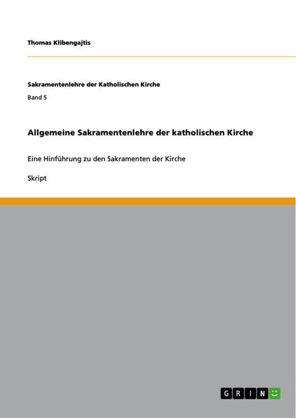 Produktbild: Allgemeine Sakramentenlehre der katholischen Kirche