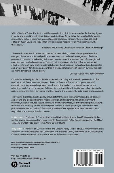 Produktbild: Critical Cultural Policy Studies