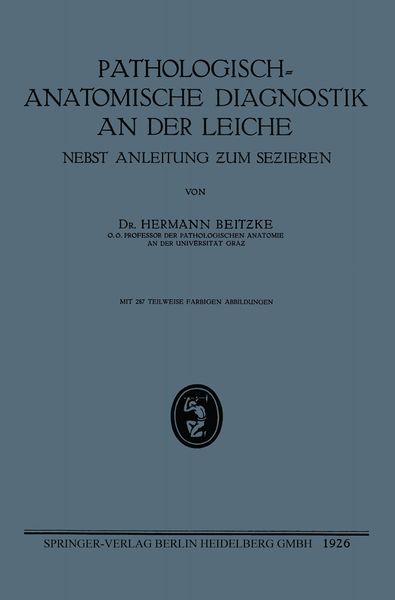 Produktbild: Pathologisch-Anatomische Diagnostik an der Leiche