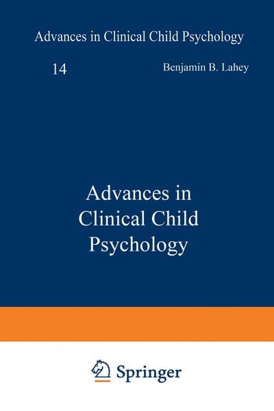 Produktbild: Advances in Clinical Child Psychology