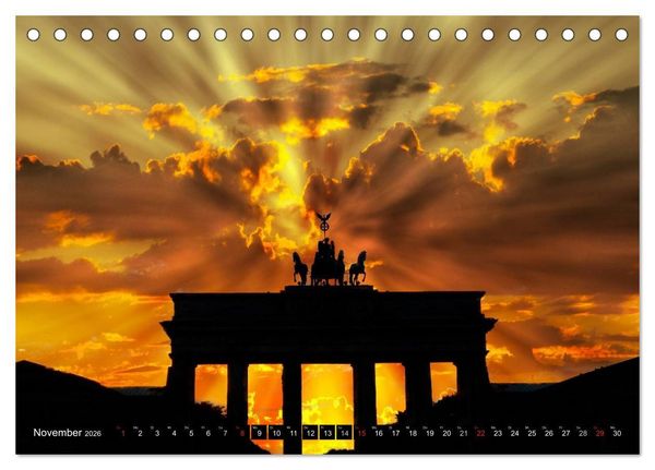 Produktbild: Sonnenunterg&auml;nge &bull; Traumhafte Farbspiele (Tischkalender 2026 DIN A5 quer), CALVENDO Monatskalender