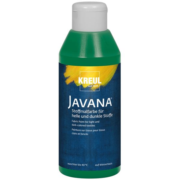 Produktbild: KREUL Stoffmalfarbe JAVANA dunkelgr&uuml;n 250ml Flasche