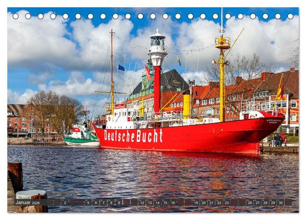Produktbild: Tour de Ostfriesland (Tischkalender 2026 DIN A5 quer), CALVENDO Monatskalender