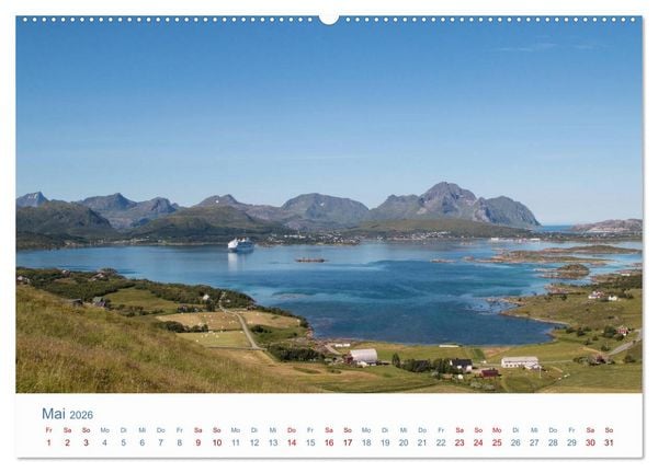 Produktbild: Nordkapp - Norwegens K&uuml;stenlandschaft (Wandkalender 2026 DIN A2 quer), CALVENDO Monatskalender