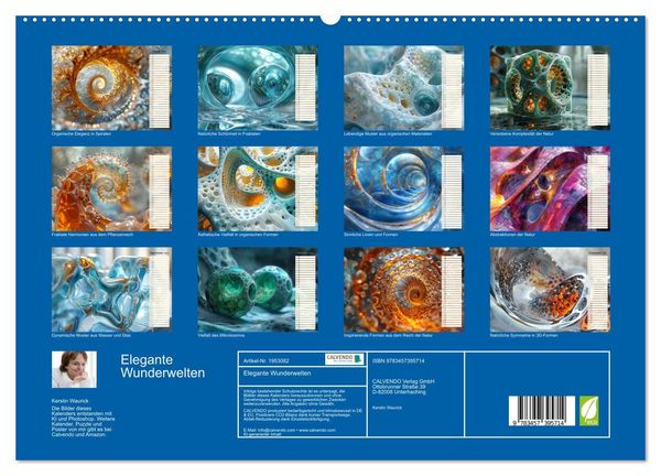 Produktbild: Elegante Wunderwelten (hochwertiger Premium Wandkalender 2026 DIN A2 quer), Kunstdruck in Hochglanz