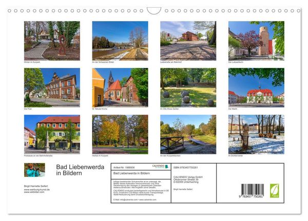 Produktbild: Bad Liebenwerda in Bildern (Wandkalender 2026 DIN A3 quer), CALVENDO Monatskalender