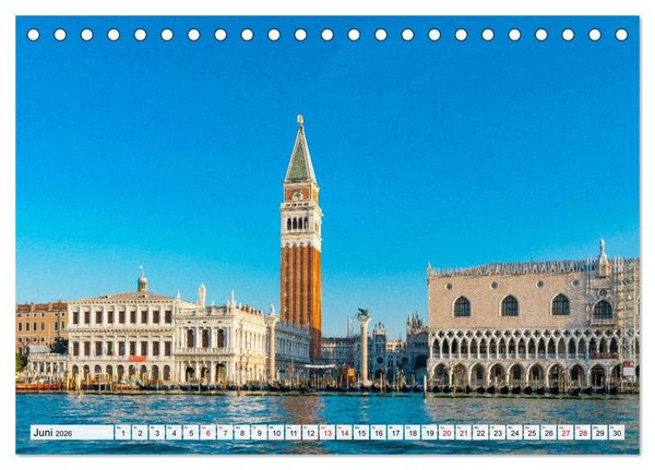 Produktbild: Venedig. Lagunenstadt in Italien (Tischkalender 2026 DIN A5 quer), CALVENDO Monatskalender