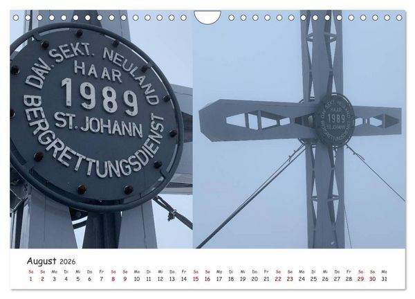 Produktbild: Bekannte und unbekannte S&uuml;dtiroler Gipfelkreuze im Detail (Wandkalender 2026 DIN A4 quer), CALVENDO Monatskalender