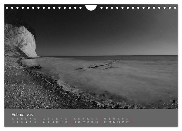 Produktbild: Ostsee - von schwarz bis wei&szlig; (Wandkalender 2027 DIN A4 quer), CALVENDO Monatskalender