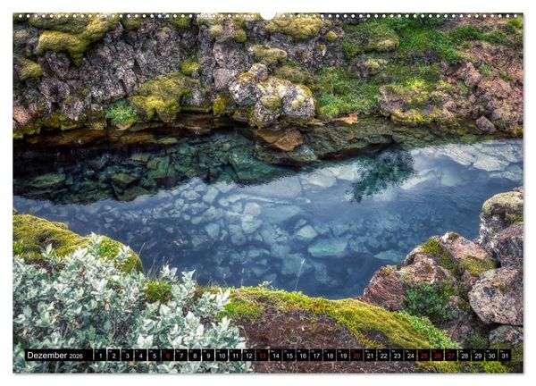 Produktbild: Eine Rundreise durch Island (Wandkalender 2026 DIN A2 quer), CALVENDO Monatskalender