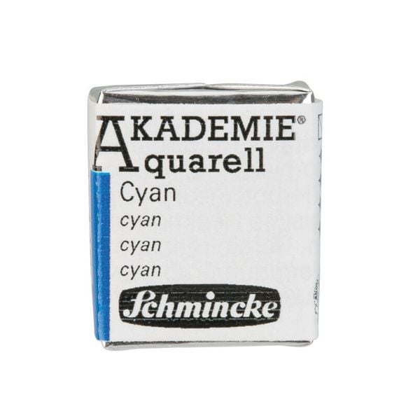 Produktbild: Schmincke Akademie Aquarell 1/2 N&auml;pfchen, Cyan